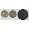 Image 2 : 1913-S TYPE -1 & 1917-S BUFFALO NICKELS, VG & 1853  ARROWS RAYS HALF DOLLAR, AG