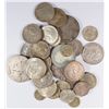 Image 1 : LOT OF ( 31 ) FOREIGN SILVER COINS, MANY LARGER COINS AND OLDER DATES INCLUDED