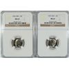 Image 1 : 1966 AND 1967 SMS DIMES, BOTH NGC MS-67