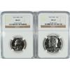 Image 1 : 1967 SMS WASHINGTON QUARTER & 1967 SMS KENNEDY HALF DOLLAR, BOTH NGC MS-67!