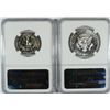 Image 2 : 1967 SMS WASHINGTON QUARTER & 1967 SMS KENNEDY HALF DOLLAR, BOTH NGC MS-67!