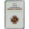 Image 1 : 1954-S LINCOLN CENT, NGC MS-67 RED!
