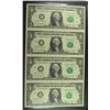 Image 1 : 2009 4 PC UNCUT SHEET OF $1 FEDERAL RESERVE NOTES