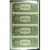 Image 2 : 2009 4 PC UNCUT SHEET OF $1 FEDERAL RESERVE NOTES
