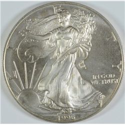 1996 AMERICAN SILVER EAGLE, UNCIRCULATED,  KEY HARD TO GET DATE