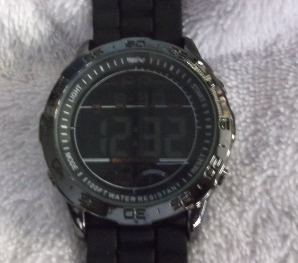 Men's FR Black Watch water resistance for 100 ft. stainless steel back