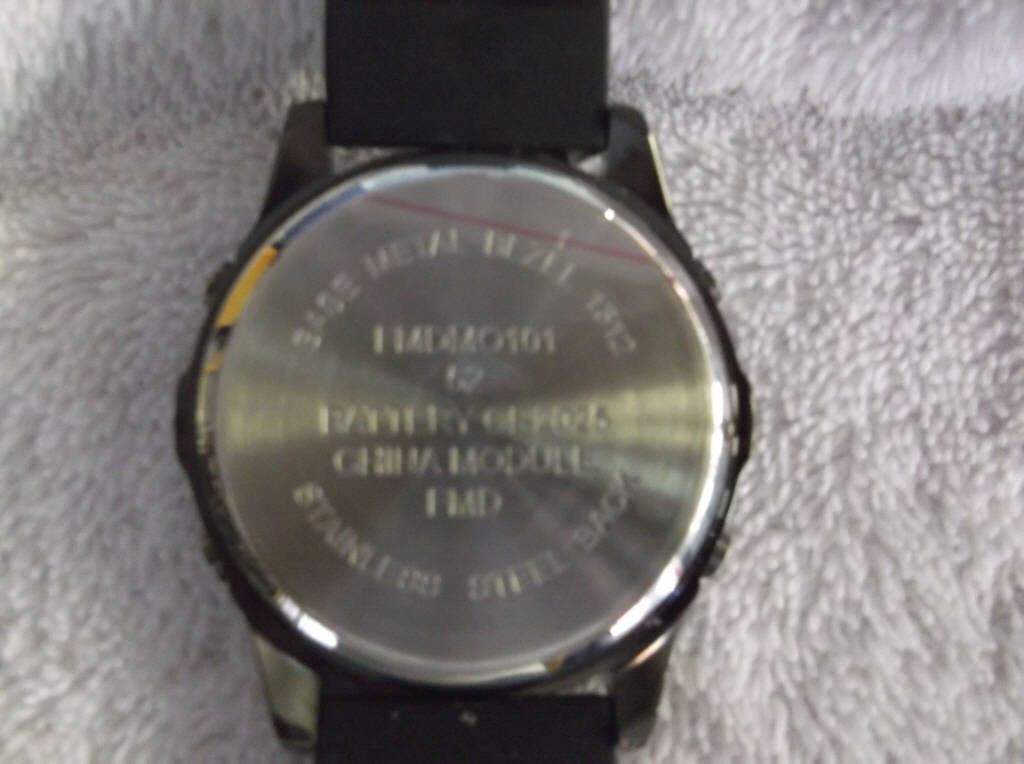 Men's FR Black Watch water resistance for 100 ft. stainless steel back