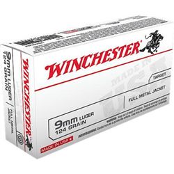 Winchester Ammo USA9MM USA 9mm Full Metal Jacket 124 GR