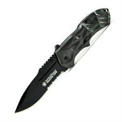 lack Ops, 3rd Gen., Gray Aluminum, Black Blade, ComboEd