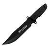 Image 1 : Homeland Security Fixed Blade, Black Drop Point Blade,