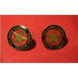 807. (2) Gold Star Service pins from the Alaska Railroad – this entitles properly ticketed passenger