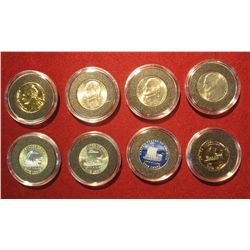 844. Set of 4 Peace & (4) Keel Boat commemorative 2004 Jefferson Westward Journey Nickels – as issue