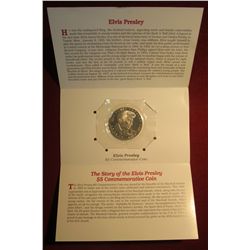 847. 1993 Marshall Islands $5 Commemorative Coin – Elvis Presley, in original packaging