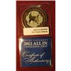 Image 1 : 883. Wayne Lapierre’s 2012 All In colorized enameled NRA Challenge Coin with COA