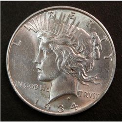 1934-D Peace Silver Dollar Very High Grade $1 US Coin