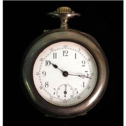 Antique Pocket Watch Inscribed L Dauer 80% sILVER.