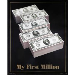 My First Million U.S. Currency Money Poster