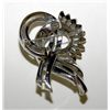 Image 2 : Vintage Coro Rhinestone Floral Pin Brooch Rare Art Deco