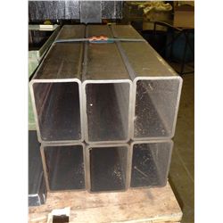 Lot of (6) ¼” Thick Steel Tubing, 25-3/4” x 6” x 4”