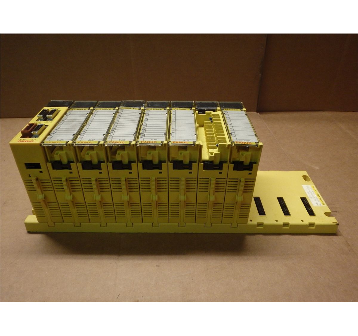 Fanuc I/O Rack ABU10A INCLUDES: (4) AID16D#D (3) AOD08D (1) CPU AIF01A