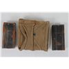 Image 2 : WWII U.S. CANVAS CARBINE AMMO POUCH WITH 2 CLIPS-POUCH