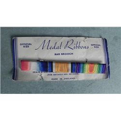 ORIG WWI RIBBON BAR-MADE IN ENGLAND 1914-1915