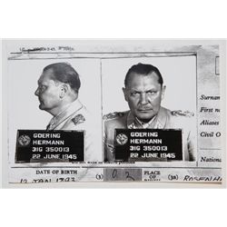 HERMANN GOERING POW MUG-SHOT-NAZI FIELD MARSHALL--4X6