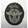 Image 1 : NAZI FIELD POLICE OFFICER SHLDR PATCH-"BERLIN" SILVER