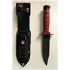 Image 1 : FIGHTING KNIFE & SHEATH--DOUBLE EDGE - SAWTOOTH