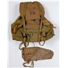 Image 1 : Vintage WWII US Army Backpack Rucksack Canvas Gas Mask