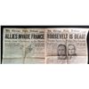 Image 2 : SEPT 1 1939-CHICAGO TRIBUNE HEADLINES+11 MORE HEADLINES