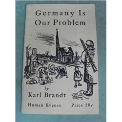 "GERMANY IS OUR PROBLEM" 1946 SC BOOK