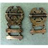 Image 2 : TWO WWII MARKSMAN BADGES-STERLING-2 W/SUBMACHINEGUN BAR
