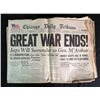 Image 1 : "GREAT WAR ENDS" AUG 15,1945 CHICAGO TRIBUNE-FULL PAPER