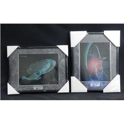 2 Star Trek ChromArt Framed Ltd Ed Prints w/COA MINT