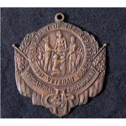 CIVIL WAR VETERANS  GAR  46TH NATIONAL ENCAMPMENT BADGE