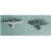 Image 1 : 2 NAZI WEHRMACHT VISOR CAP EAGLES WITH SWASTIKAS