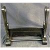 Image 2 : JAPANESE SAMURAI SWORD WOOD STAND-2 SWORDS-BLACK