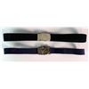 Image 1 : 2 U.S. MILITARY BLUE WEB BELTS & BRASS BUCKLES