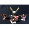 Image 1 : FOUR PATRIOTIC EAGLE STATUES