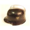 Image 3 : NAZI DOUBLE DECAL ORIG. FIREMAN HELMET-NEAR MINT-MARKED
