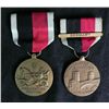 Image 1 : 2 WWII US Occupation of Germany Army Navy Medals