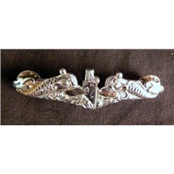 U.S. NAVY SUBMARINE OFFICER'S BADGE-3"-STERLING