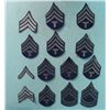 Image 1 : COLLECTION OF 14 U.S. ARMY CHEVRON PATCHES