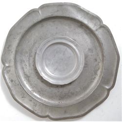 Antique Circa 1800's Pewter Plate Set Serving & Tea