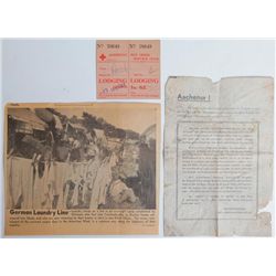 AMERICAN TROOPS LEAFLET TO AACHEN CITIZENS IN GERMAN