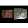 Image 2 : WWII German Wehrmacht Belt Buckle w/ Section of Belt