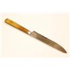 Image 2 : Circa 1860 Black Powder 7" Patch Knife White Grained