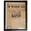 Image 1 : "The President Dies!" Chicago Daily Tribune Newspaper