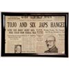 Image 1 : "Tojo and Six Japs Hanged" The Sun Newspaper New York
